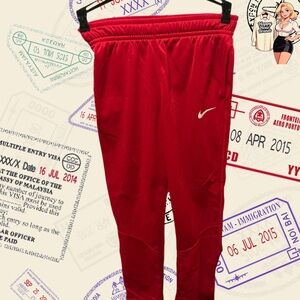 Boys Youth Nike Freedom Track Pants Red Size Large Pre Owned